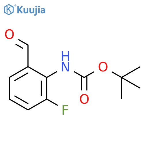 tert-butyl 2-fluoro-6-formylphenylcarbamate structure