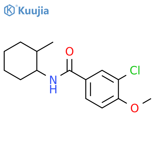 Benzamide, 3-chloro-4-methoxy-N-(2-methylcyclohexyl)- structure