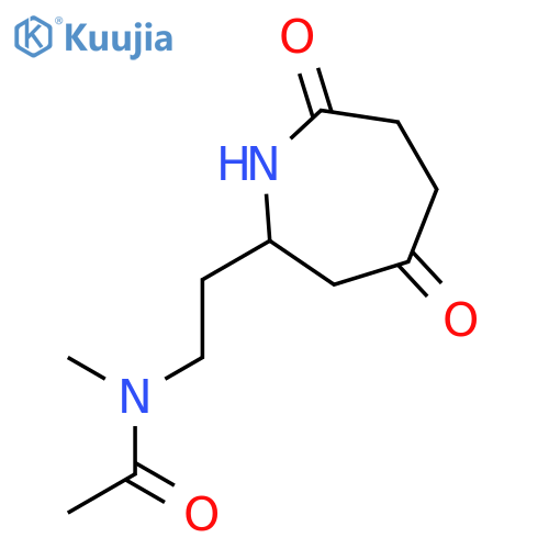 Acetamide, N-[2-(hexahydro-4,7-dioxo-1H-azepin-2-yl)ethyl]-N-methyl- structure