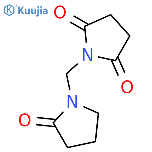 2,5-Pyrrolidinedione, 1-[(2-oxo-1-pyrrolidinyl)methyl]- structure