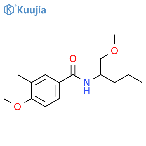 Benzamide, 4-methoxy-N-[1-(methoxymethyl)butyl]-3-methyl- structure