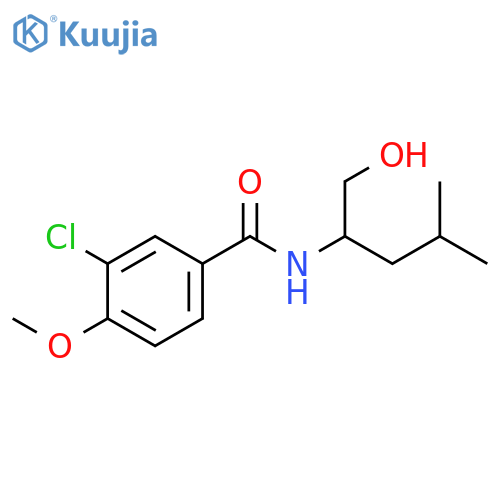 Benzamide, 3-chloro-N-[1-(hydroxymethyl)-3-methylbutyl]-4-methoxy- structure