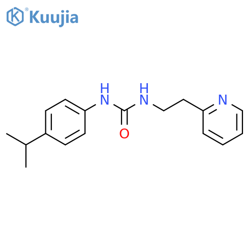 Urea, N-[4-(1-methylethyl)phenyl]-N'-[2-(2-pyridinyl)ethyl]- structure