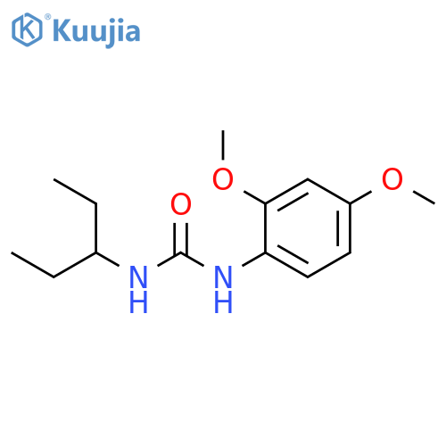 Urea, N-(2,4-dimethoxyphenyl)-N'-(1-ethylpropyl)- structure