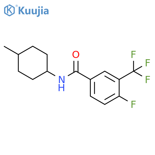 Benzamide, 4-fluoro-N-(4-methylcyclohexyl)-3-(trifluoromethyl)- structure