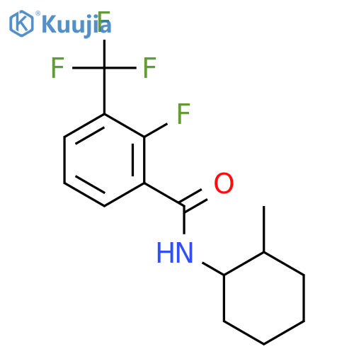 Benzamide, 2-fluoro-N-(2-methylcyclohexyl)-3-(trifluoromethyl)- structure