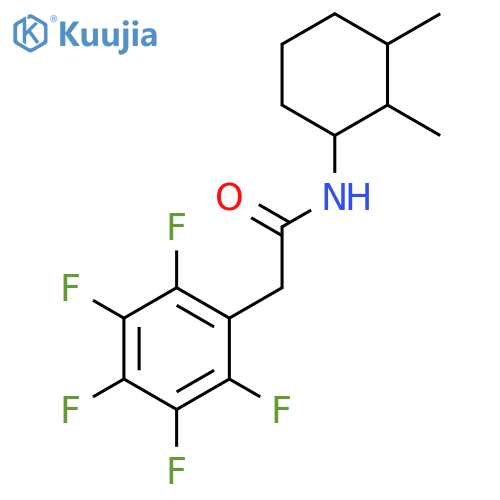 BENZENEACETAMIDE, N-(2,3-DIMETHYLCYCLOHEXYL)-2,3,4,5,6-PENTAFLUORO- structure