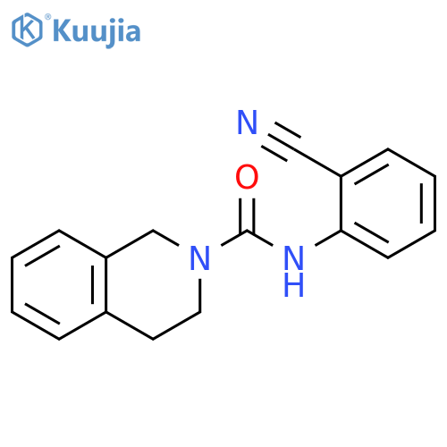 2(1H)-Isoquinolinecarboxamide, N-(2-cyanophenyl)-3,4-dihydro- structure