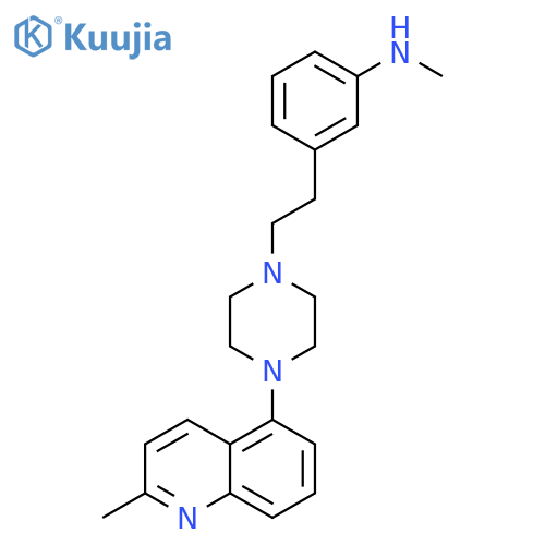 Benzenamine,N-methyl-3-[2-[4-(2-methyl-5-quinolinyl)-1-piperazinyl]ethyl]- structure