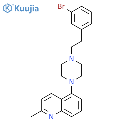 Quinoline, 5-[4-[2-(3-bromophenyl)ethyl]-1-piperazinyl]-2-methyl- structure