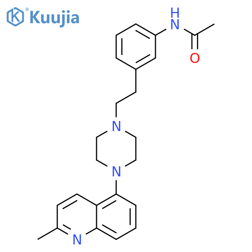Acetamide, N-[3-[2-[4-(2-methyl-5-quinolinyl)-1-piperazinyl]ethyl]phenyl]- structure