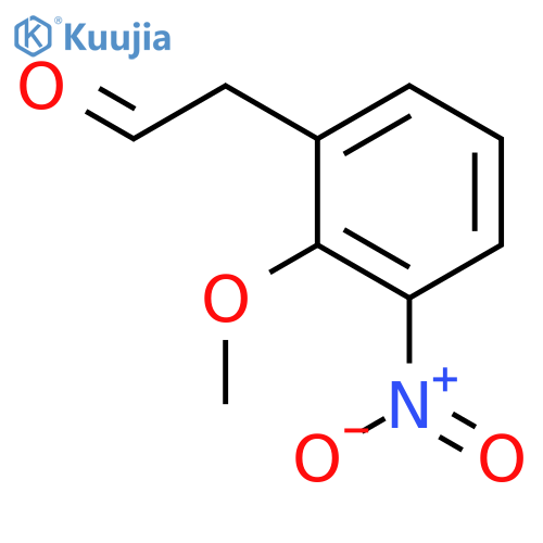 Benzeneacetaldehyde, 2-methoxy-3-nitro- structure
