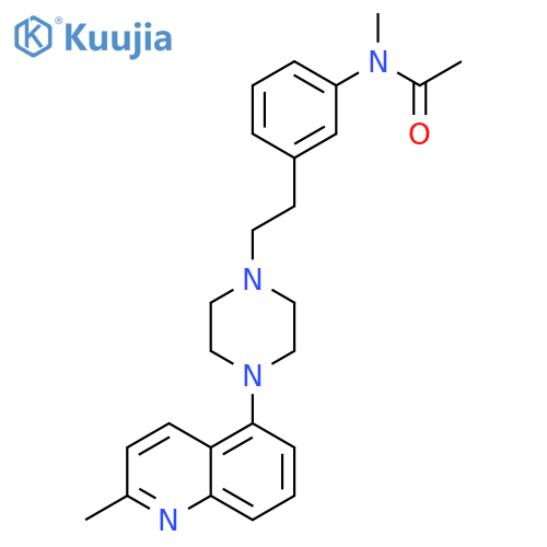 Acetamide,N-methyl-N-[3-[2-[4-(2-methyl-5-quinolinyl)-1-piperazinyl]ethyl]phenyl]- structure
