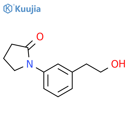 2-Pyrrolidinone, 1-[3-(2-hydroxyethyl)phenyl]- structure