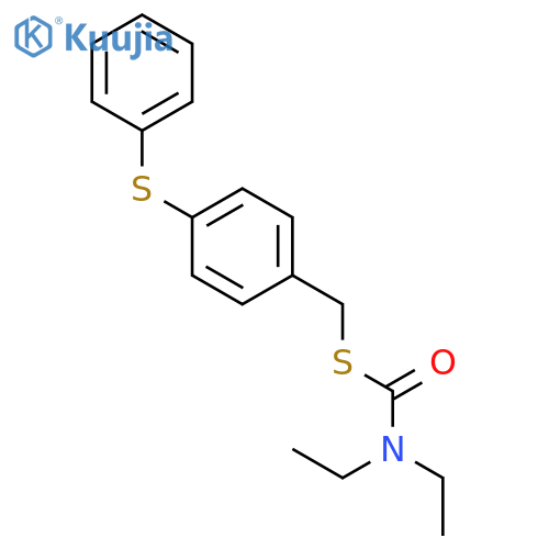 CARBAMOTHIOIC ACID, DIETHYL-, S-[[4-(PHENYLTHIO)PHENYL]METHYL] ESTER structure