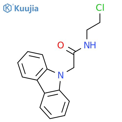 9H-CARBAZOLE-9-ACETAMIDE, N-(2-CHLOROETHYL)- structure