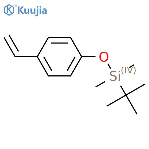 p-(tert-butyldimethylsiloxy)styrene structure