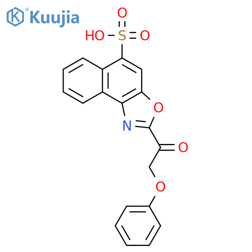 NAPHTH[1,2-D]OXAZOLE-5-SULFONIC ACID, 2-(PHENOXYACETYL)- structure