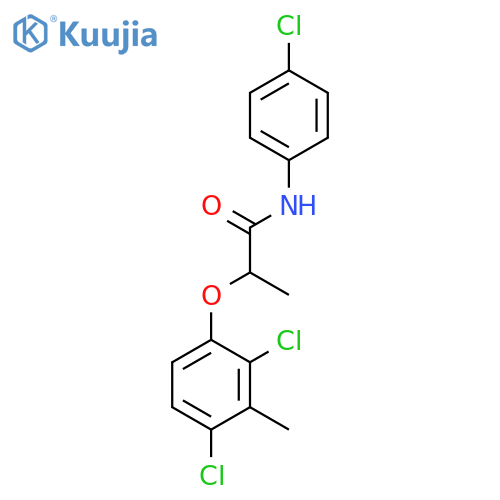 Propanamide, N-(4-chlorophenyl)-2-(2,4-dichloro-3-methylphenoxy)- structure
