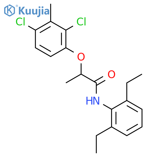 PROPANAMIDE, 2-(2,4-DICHLORO-3-METHYLPHENOXY)-N-(2,6-DIETHYLPHENYL)- structure