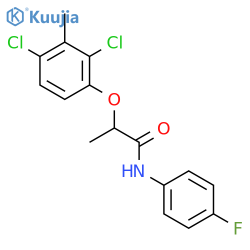 PROPANAMIDE, 2-(2,4-DICHLORO-3-METHYLPHENOXY)-N-(4-FLUOROPHENYL)- structure