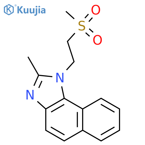 1H-NAPHTH[1,2-D]IMIDAZOLE, 2-METHYL-1-[2-(METHYLSULFONYL)ETHYL]- structure