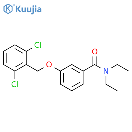 Benzamide, 3-[(2,6-dichlorophenyl)methoxy]-N,N-diethyl- structure
