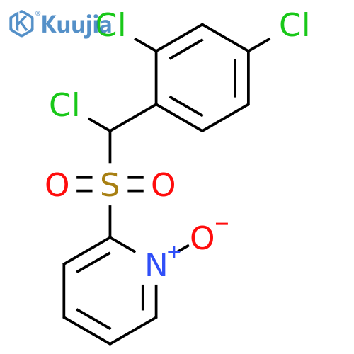 Pyridine, 2-[[chloro(2,4-dichlorophenyl)methyl]sulfonyl]-, 1-oxide structure