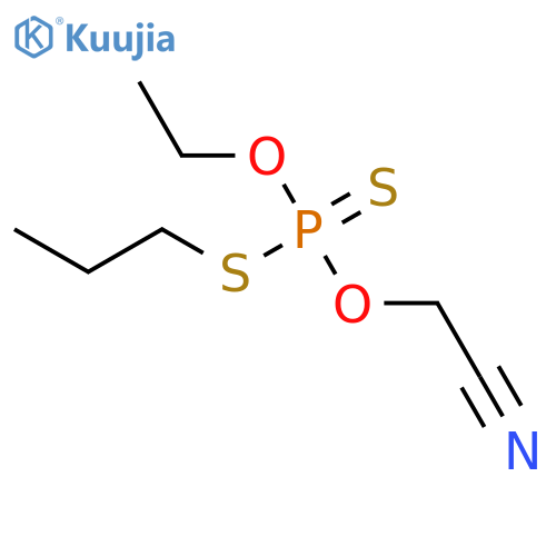 Phosphorodithioic acid, O-(cyanomethyl) O-ethyl S-propyl ester structure