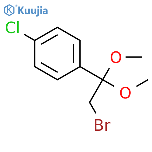 Benzene, 1-(2-bromo-1,1-dimethoxyethyl)-4-chloro- structure