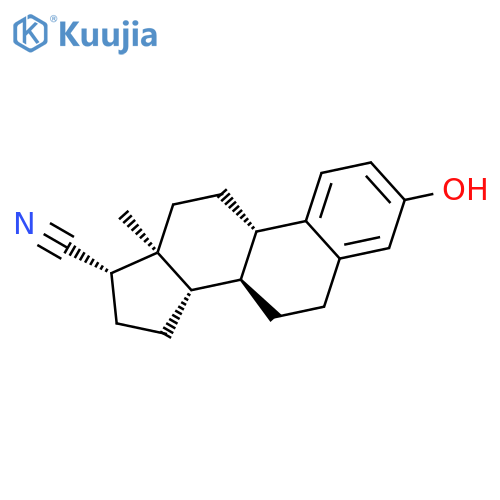 Estra-1,3,5(10)-triene-17-carbonitrile, 3-hydroxy-, (17b)- structure