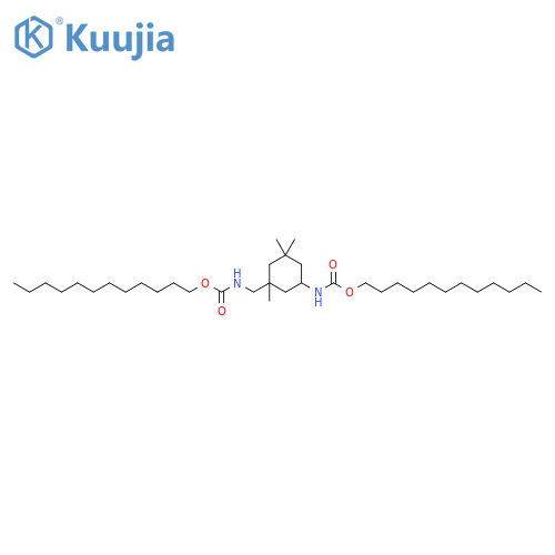 Carbamic acid, [3-[[[(dodecyloxy)carbonyl]amino]methyl]-3,5,5-trimethylcyclohexyl]-, dodecyl ester (9CI) structure