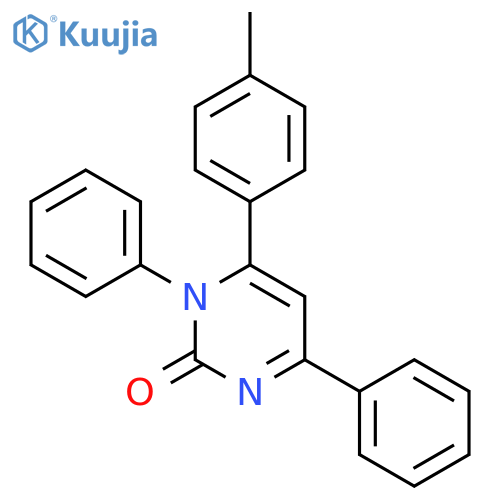 2(1H)-PYRIMIDINONE, 6-(4-METHYLPHENYL)-1,4-DIPHENYL- structure
