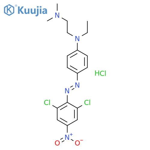 1,2-Ethanediamine,N1-[4-[2-(2,6-dichloro-4-nitrophenyl)diazenyl]phenyl]-N1-ethyl-N2,N2-dimethyl-,hydrochloride (1:1) structure