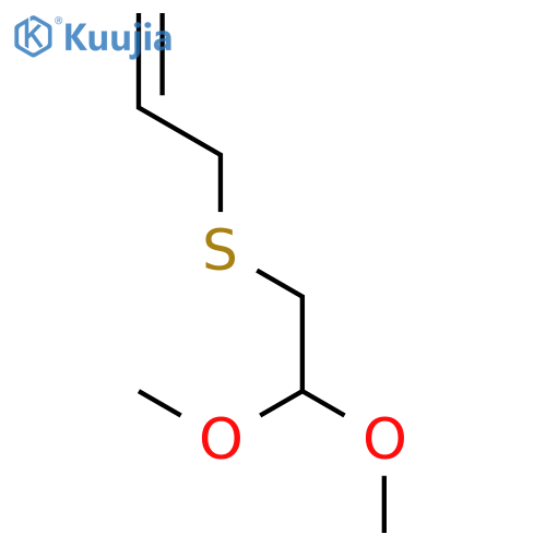 3-((2,2-Dimethoxyethyl)thio)propene structure