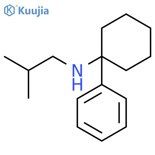 Cyclohexanamine, N-(2-methylpropyl)-1-phenyl- structure