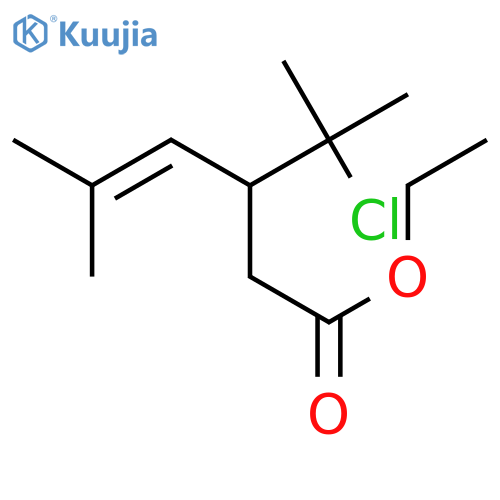 4-HEXENOIC ACID, 3-(1-CHLORO-1-METHYLETHYL)-5-METHYL-, ETHYL ESTER structure