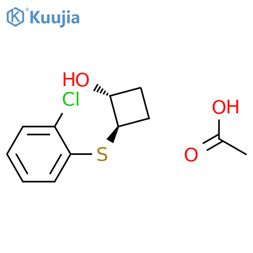 CYCLOBUTANOL, 2-[(2-CHLOROPHENYL)THIO]-, ACETATE, TRANS- structure