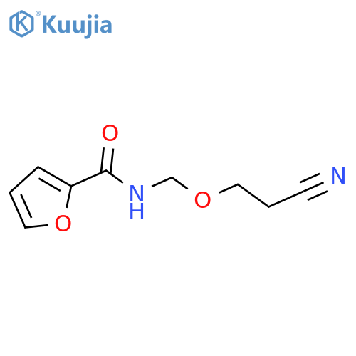 2-FURANCARBOXAMIDE, N-(CYANOETHOXYMETHYL)- structure