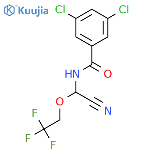 BENZAMIDE, 3,5-DICHLORO-N-[CYANO(2,2,2-TRIFLUOROETHOXY)METHYL]- structure