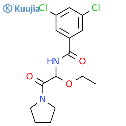 BENZAMIDE, 3,5-DICHLORO-N-[1-ETHOXY-2-OXO-2-(1-PYRROLIDINYL)ETHYL]- structure