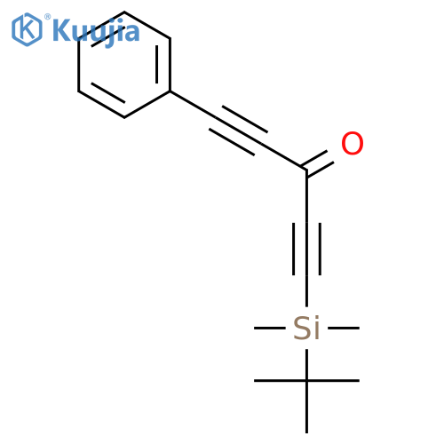1,4-Pentadiyn-3-one, 1-[(1,1-dimethylethyl)dimethylsilyl]-5-phenyl- structure