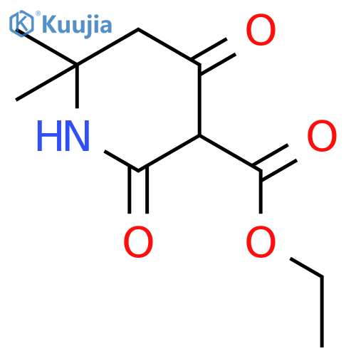 3-Piperidinecarboxylic acid, 6,6-dimethyl-2,4-dioxo-, ethyl ester structure