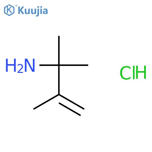 3-Buten-2-amine, 2,3-dimethyl-, hydrochloride structure