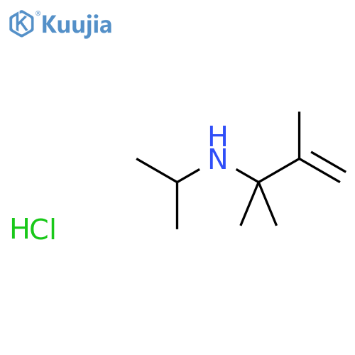 3-BUTEN-2-AMINE, 2,3-DIMETHYL-N-(1-METHYLETHYL)-, HYDROCHLORIDE structure