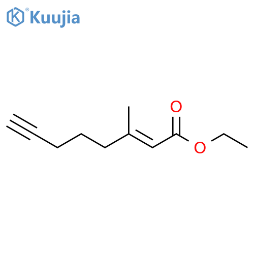 2-OCTEN-7-YNOIC ACID, 3-METHYL-, ETHYL ESTER, (2E)- structure
