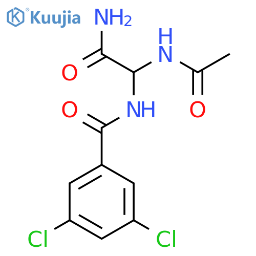 BENZAMIDE, N-[1-(ACETYLAMINO)-2-AMINO-2-OXOETHYL]-3,5-DICHLORO- structure