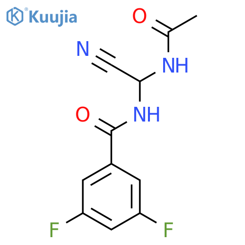 BENZAMIDE, N-[(ACETYLAMINO)CYANOMETHYL]-3,5-DIFLUORO- structure