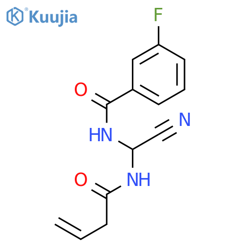 BENZAMIDE, N-[CYANO[(1-OXO-3-BUTENYL)AMINO]METHYL]-3-FLUORO- structure