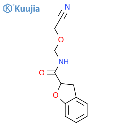 2-BENZOFURANCARBOXAMIDE, N-(CYANOMETHOXYMETHYL)-2,3-DIHYDRO- structure